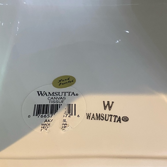 Wamsutta Hand Painted Ceramic Tissue Box Cover - Picture 6 of 6